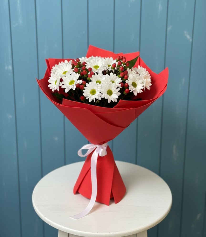 Букет цветов из: Хризантемы в Черкесске