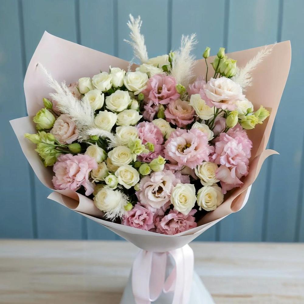 Букет цветов из: Альстромерии и Розы в Черкесске