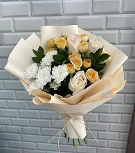 Букет цветов из:  Розы и Хризантемы в Черкесске