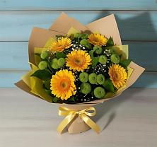 Букет цветов из:  Герберы и Хризантемы #REPLACE_PRED# Черкесске