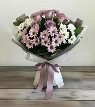 Букет цветов из:  Хризантемы и Розы #REPLACE_PRED# Черкесске