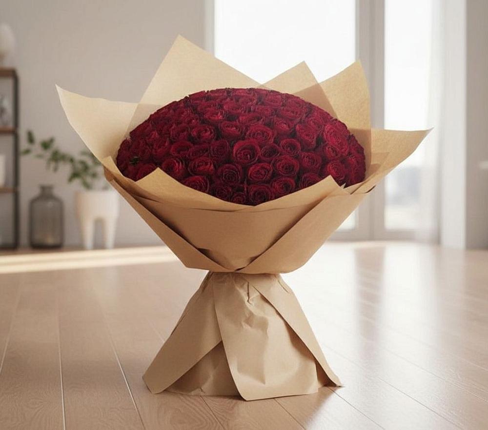 Букет 101 Красная роза в Черкесске