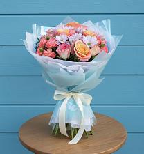 Букет цветов из:  Хризантемы и Розы #REPLACE_PRED# Черкесске