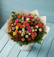 Букет Микс из разноцветных кустовых роз #REPLACE_PRED# Черкесске